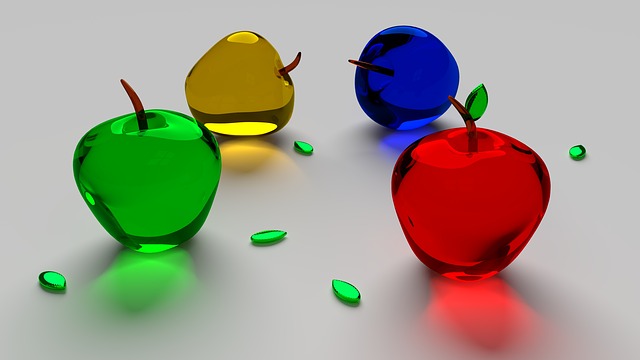 skleněná jablka